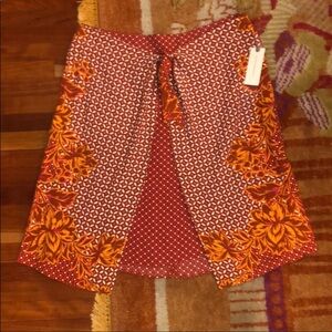 NWOT Anthropologie Maeve tie front mini skirt 12